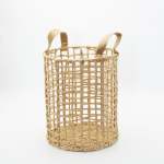 Paper Rope Woven Basket With Handles - Medium 25 X 30CM