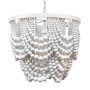 Stella Double Draped Beaded Chandelier White 40CM