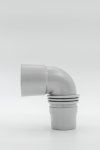 Zodiac Elbow 90 Grey Twist Lock