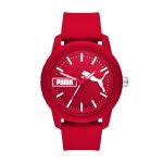 Puma Ultrafresh Three-hand Red Silicone Men's Watch P5083