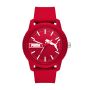 Puma Ultrafresh Three-hand Red Silicone Men's Watch P5083