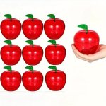 10PCS Plastic Apple Container Creative Candy Storage Box Mother's Day Gift Decorations Red Apple Shape Candy Container Apple Can