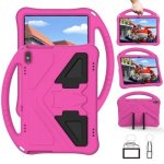 For Lenovo Tab M10 TB-X505F Eva Flat Anti Falling Protective Case Shell With Holder Rose Red