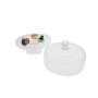 30CM Glass Cake Stand With Dome SGN566