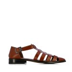 Strappy Leather Sandals -tan