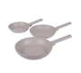 3-PIECE Non-stick Titan Pro Coating Frypan Set - Taupe Coll