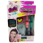 Girls Creator Make Up Gift Sets Nail Polish Brush & Art Pens