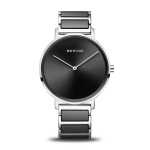 Ceramic Polished Silver Women's Dress Watch 18539-742