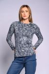 Print Melange Top