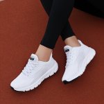 Women's Lightweight Mesh Sneakers Low Top Lace Up Comfy Cozy Round Toe Casual Walking Shoes Women's Sport Shoes