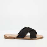 Indi 1 Flat Sandal - Black - Black 6