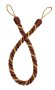 Curtain Tie Back Straw Red & Copper Rope