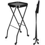 Trolley With Foldable Tray Black