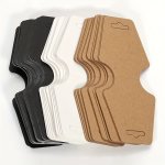 50PCS 5 12CM 1.97 4.72INCH 3 Colors Jewelry Display Cards Price Tags Foldable Blank Kraft Paper Cards For Necklace Bracelet Hair