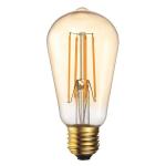 4W LED Filament ST64 E27 Amber Globe