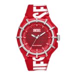 Diesel Framed Three-hand Solar-powered Red Rpet Men's Watch DZ4621