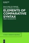 Elements Of Comparative Syntax - Theory And Description Hardcover