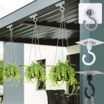 1PC Ceiling Hooks For Hanging Plants - Plant Bracket Iron Wall Mount Lanterns Hangers For Hanging Bird Feeders Lanterns Wind Chi