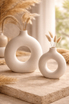 Silicone Moulds : Nordic Small & Large Round Hollow Vase Silicone Mould Hvsm-sl