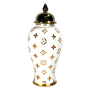 Ginger Jar White 18.5X39CM