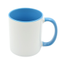 Mugs - 11OZ Coloured Inner & Handle 13 Colours - Light Blue