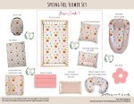 Cot Duvet Bedding Floral Spring Feel Flower Set