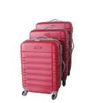 Smte 3 Piece Holiday Luggage Set Black Red With Keychain