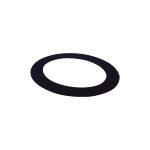 150 Mm Escutcheon Plate Black Single Wall