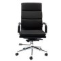 @home Basics Home Studio Padded Office Chair Black Fabric
