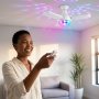 4-LEAVES Smart LED Bulb Bluetooth Speaker Projection Light - 30M