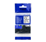TZ-231 Brother Label Tape - Laminated 12X8MM Black On White