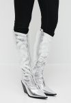 Navada Western Boot - Silver
