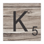 Tear Resistant Scrabble Letter K