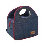 Washable Insulated Lunch Box With Denim Zip