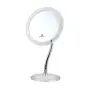 Basics Beauty Mirror Stand Flexible Gooseneck Round Transparent 7X 15X26CM