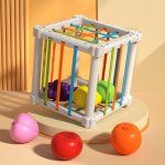 Shape Sorter Baby Toys With 6 Fruits Montessori Toys For 1-3 Year Old Toy Colorful Cube And Multi Shape Fine Motor Skills Develo