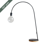 Bow Light - Oak White Powder Coating
