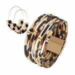 Killer Deals Tortoise Shell Cheetah Earrings + Leopard Bracelet Bundle - Best Bargains Online