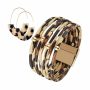 Killer Deals Tortoise Shell Cheetah Earrings + Leopard Bracelet Bundle - Best Bargains Online