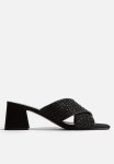 Textured Mules - Black