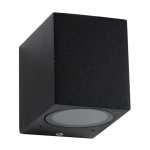 Mobello Outdoor Square Down Light In Black Dark Grey Silver - Silver