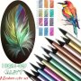 12 Art Drawing Pencils For Adult Coloring & Sketching Vibrant Colors Non-toxic Coloring Pencil Set With 3.0MM Soft Lead Core For Artists And Random Wood Color