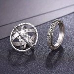 1PC Creative Swivel Astronomical Ball Ring Pendant - Perfect Holiday & Birthday Gift
