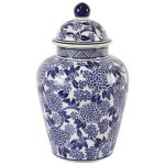 Blue And White Ginger Jar 35CM X 21CM