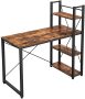 Office Industrial Computer Desk With Bookshelf