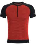 Men's Ua Intelliknit Zip Short Sleeve - Black Md