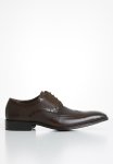 Polo Gibson Leather Pin Punch Wing Cap - Brown