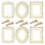 Craft Diy Multifunctional Wooden Picture Frames & String Set Of 6 - 16CM