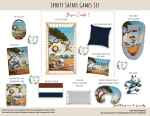 Cot Duvet Bedding Sporty Safari Games Set