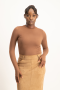 Lucy Long Sleeve Bodysuit - Mocha - M